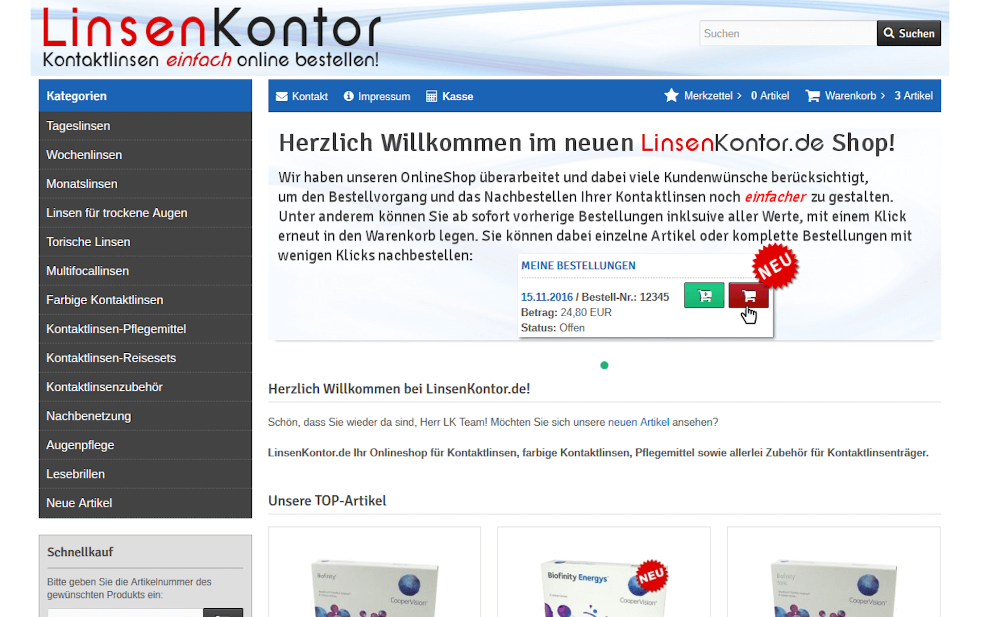 LinsenKontor.de - Kontaktlinsen einfach online bestellen!